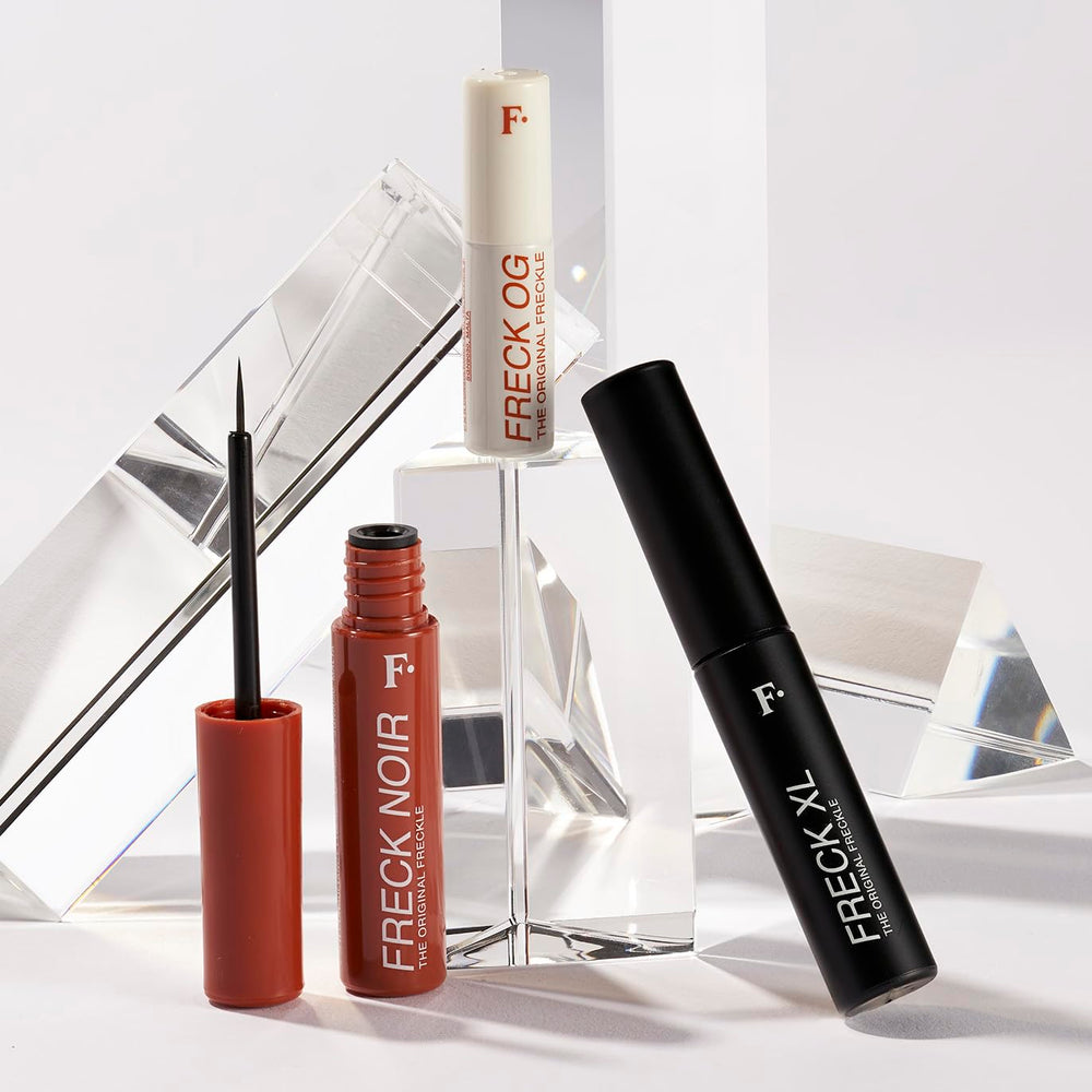 Travel-friendly packaging shown for on-the-go touch-ups with Freckle Pen XL.
