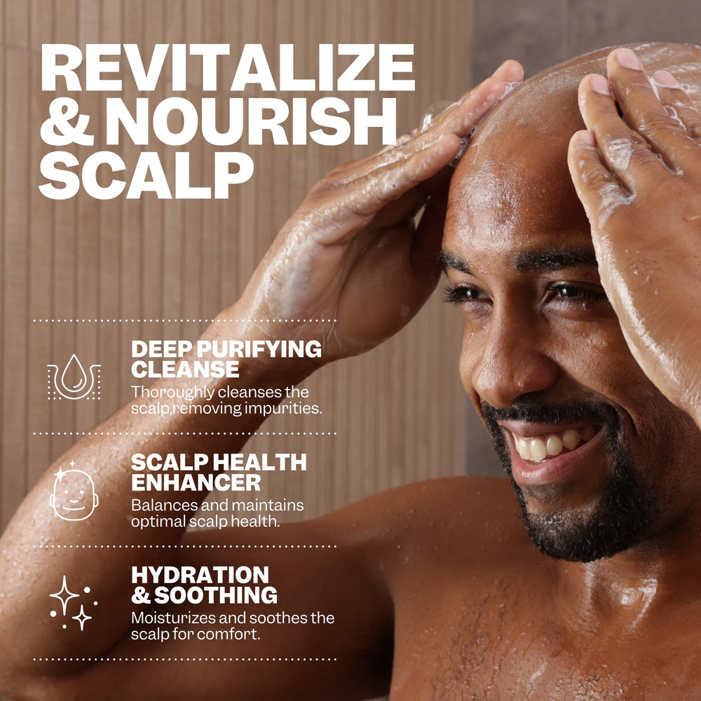 Freebird Daily Cleanser sandalwood scent adds refreshing aroma during shower.