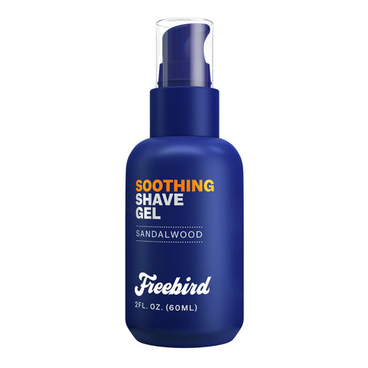 Freebird Shave Gel bottle, 60ml, ideal for on-the-go precise grooming.