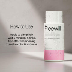 Freewill Color Preserve Conditioner raspberry-leaf extract for antioxidant nourishment