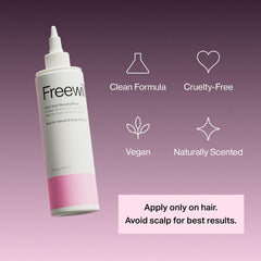 Freewill Color Seal Glossing Rinse application demonstrates easy glaze for frizz control