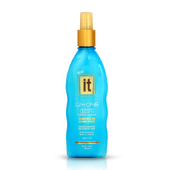 Freeze It leave-in spray with keratin and borage oil for smoother hair.