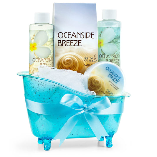 Freida and Joe Oceanside Breeze shower gel for refreshing cleanse and soft skin.