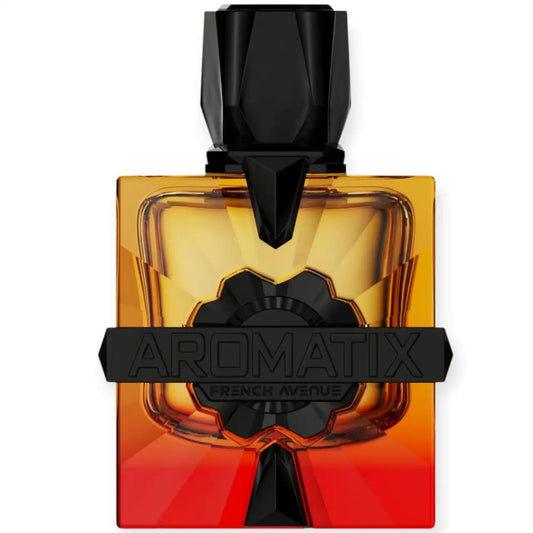 French Avenue Aromatix Forbidden Fruit bottle front, vibrant gradient and premium composition.