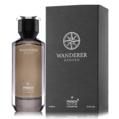 French Factor Wanderer Reborn bottle front view, premium long-lasting fragrance for daily wear.