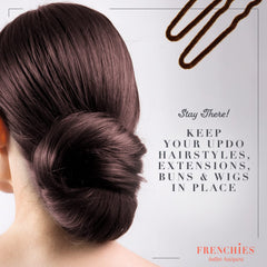 Frenchies French Twist Hair Pin 2in mini size adds discreet updo support