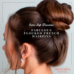 Frenchies French Twist Hair Pin 2in close-up highlights soft coating
