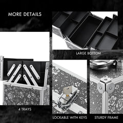 FRENESSA easy-clean trays wipe clean to keep the case pristine