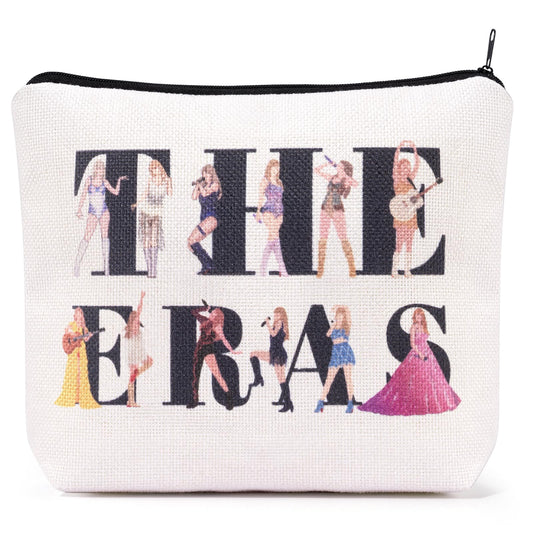 Frerdui Singers Merch makeup bag front view showing stylish music-inspired design and organization