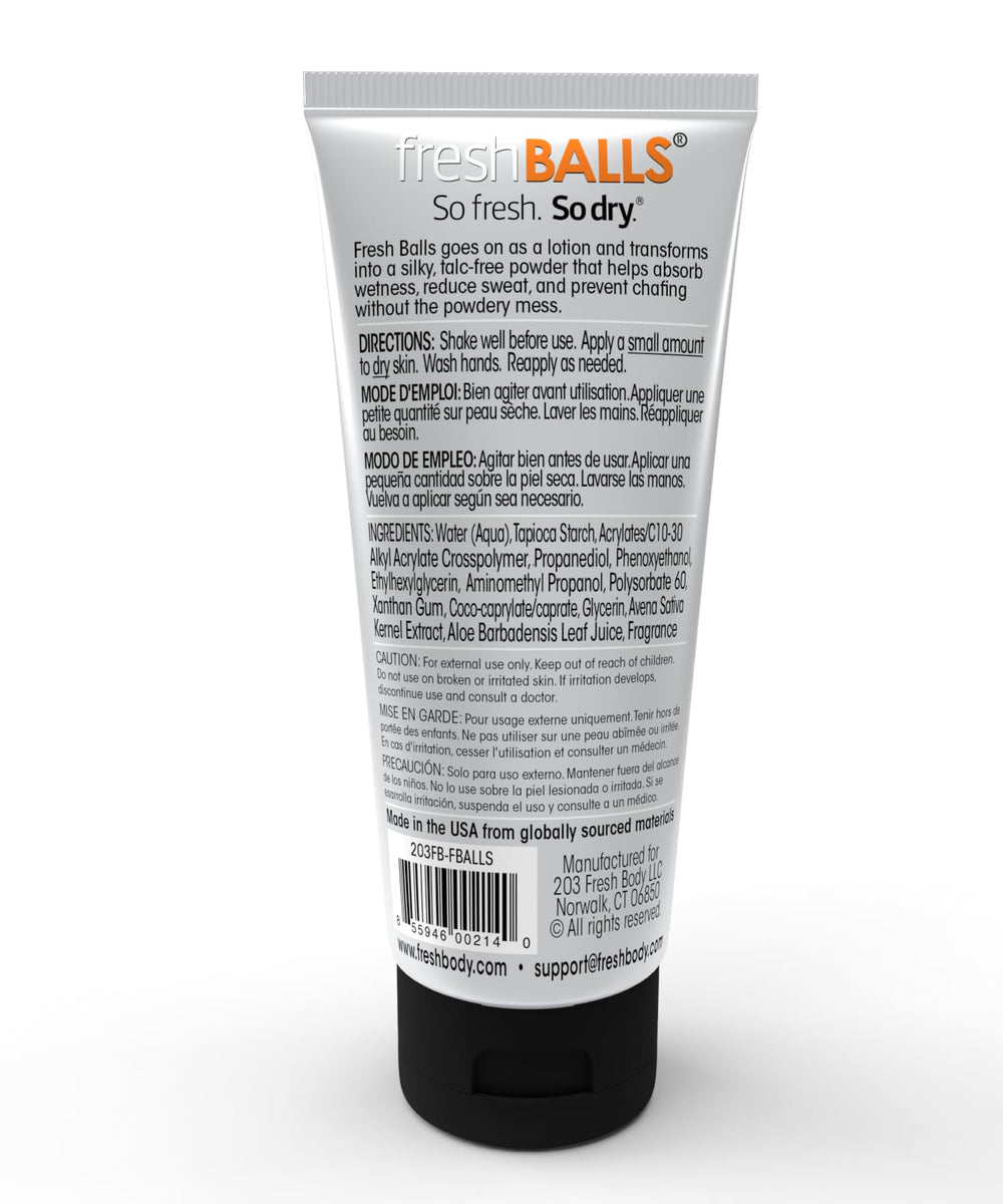 Fresh BALLS Lotion pack of 12 packaging for value and regular use.