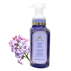 Fresh Cut Lilacs hand soap bottle pump for gentle cleansing and soft hands after every wash.