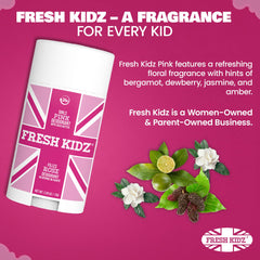 Fresh Kidz Pink texture closeup reveals creamy swipe