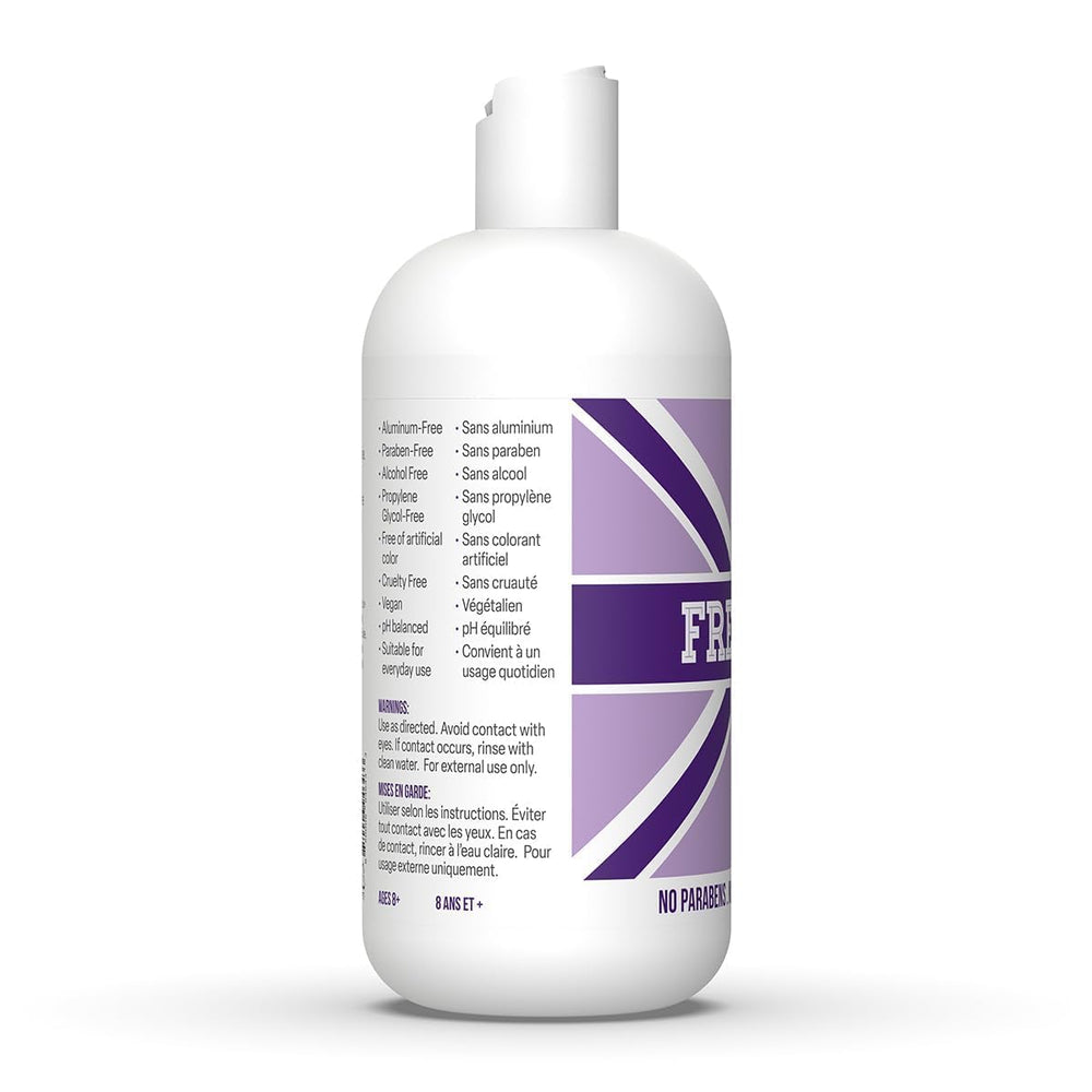 Front view of Fresh Kidz Girls Purple set packaging.