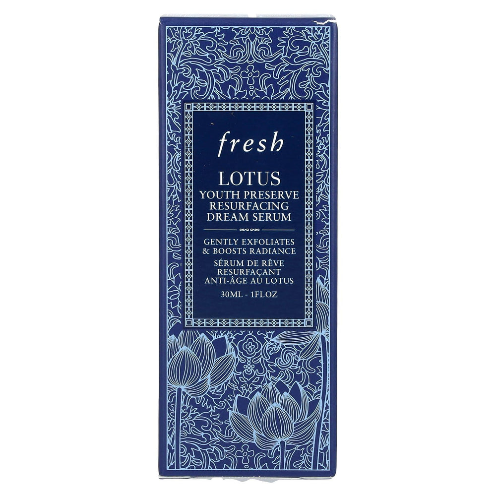 Fresh Lotus serum application on skin promotes even tone and smooth texture.