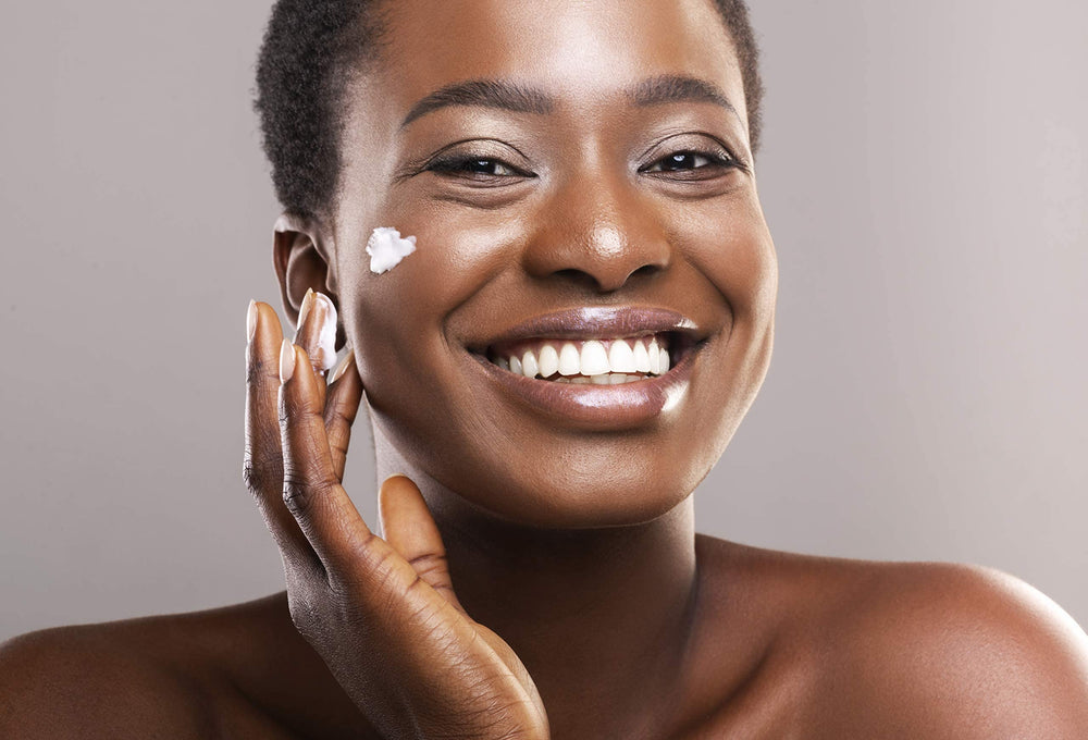 Fresh Rituals daily-use cream application demonstrating gentle facial massage