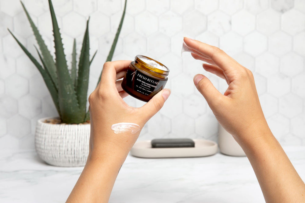 Fresh Rituals texture swatch reveals a light-weight, fast-absorbing cream