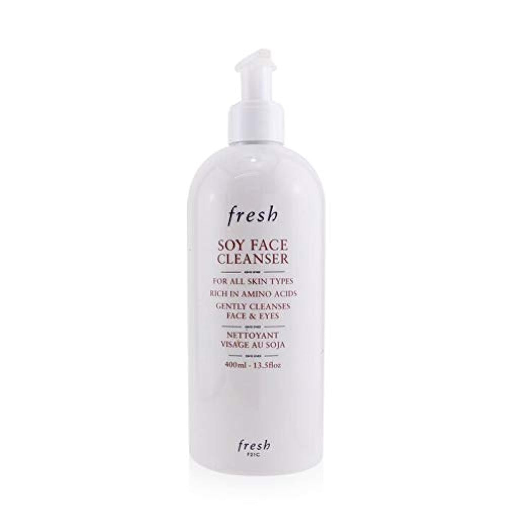 Fresh Soy Face Cleanser bottle shown for daily cleansing, suitable for all skin types.