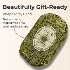 Fresh Verbena soap lather delivering a refreshing, skin-softening cleanse.