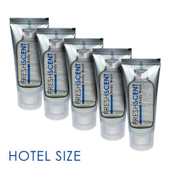 Freshscent body wash travel pack tubes ready for hotel rooms and kits