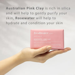 Freshwater Farm Australia biodegradable wrap; eco-friendly packaging supports sustainable skincare.