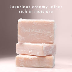 Freshwater Farm Australia shea butter nourishes skin with a gentle, moisturizing bar.
