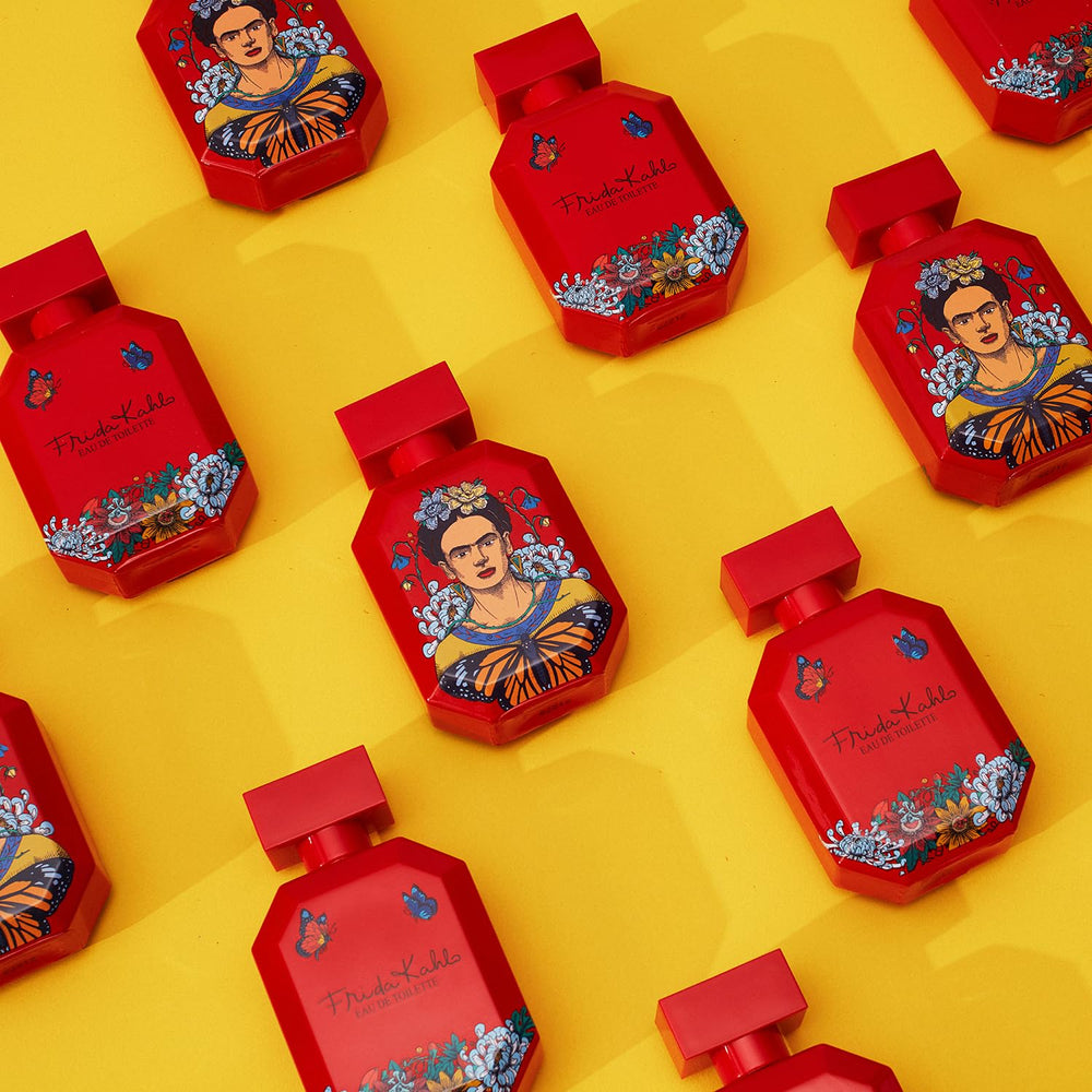 Frida Kahlo Red EDT cedarwood vanilla base for warm, lasting presence