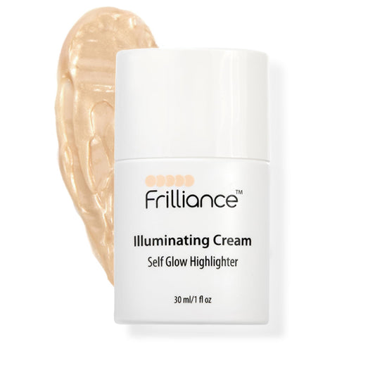 Frilliance Illuminating Cream bottle shows hydrating glow for teens