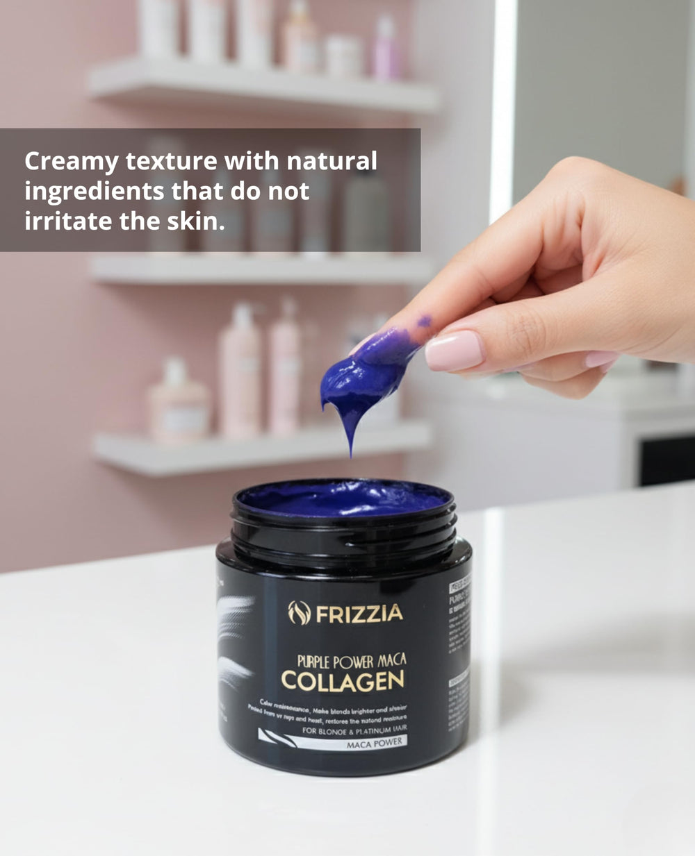 Frizzia Ultra Collagen Hair Mask daily use for healthy hydration.