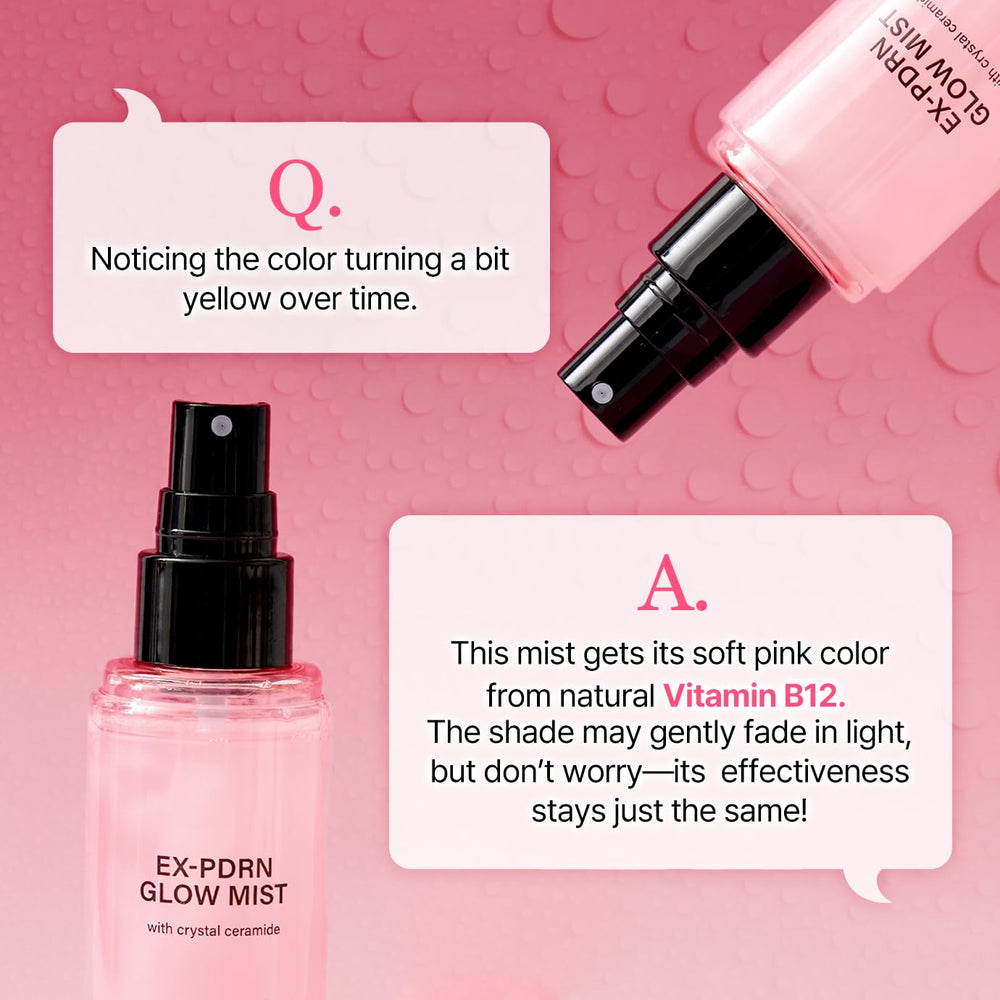 FROM ZERO EX-PDRN Glow Mist hibiscus chia white jelly mushroom textures