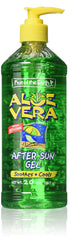 Fruit of the Earth After Sun Gel bottle for quick cooling after sun exposure.