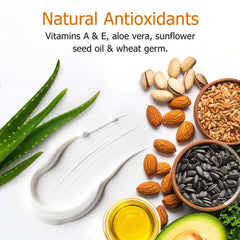 Hands applying Fruit of the Earth Vitamin E Lotion for dry skin relief