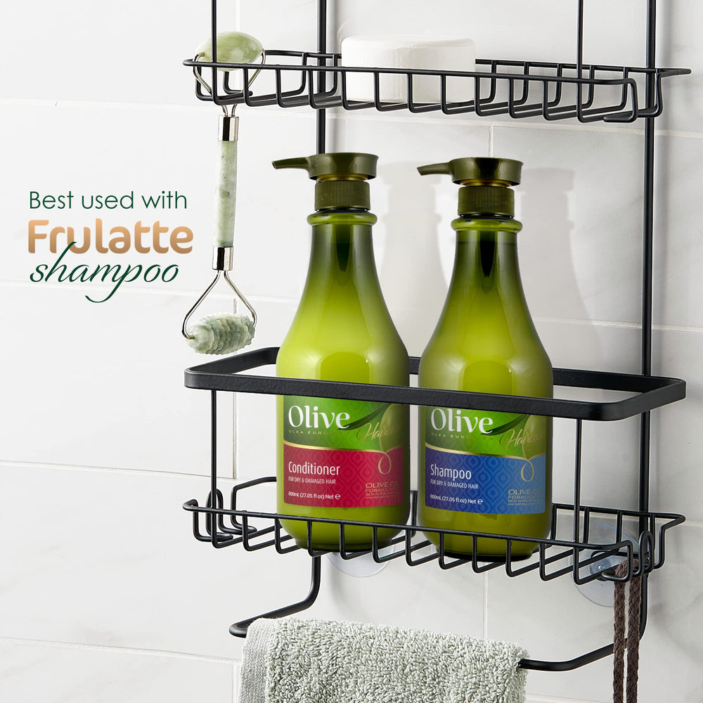 Frulatte hair care routine featuring olive oil conditioner for hydration