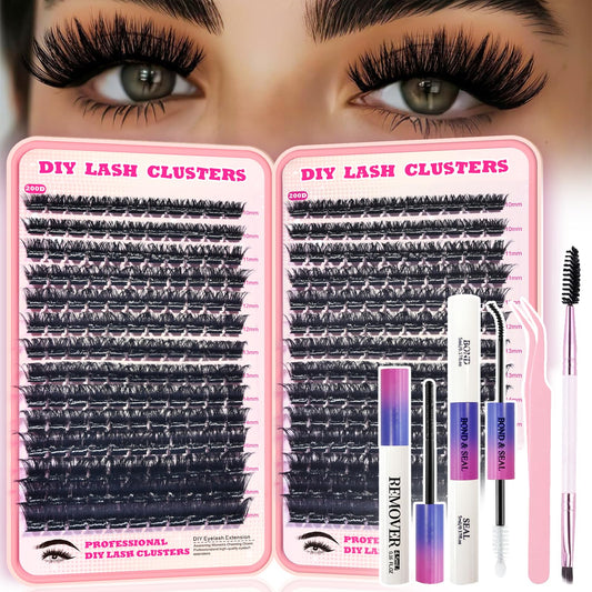 FTBZCF Lash Clusters Kit packaging presents a sleek at-home solution for DIY extensions
