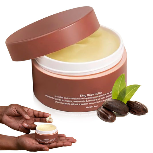 Fugit Crowned SKLN Body Butter bottle front for rich hydration in men.