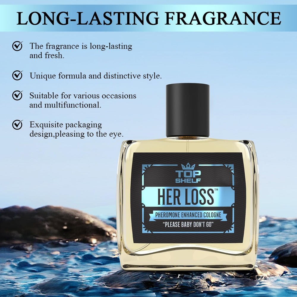 Fugit Her Loss packaging showing the 1.7 oz bottle and premium presentation