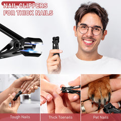 FUMAX curved blade follows nail contour for clean cuts