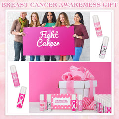 Fumete lip balm display for breast cancer awareness events and campaigns