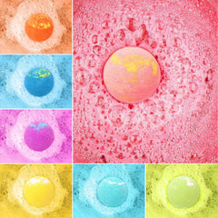 Funcrevity bath bombs deliver bright colors and gentle scents for kids.