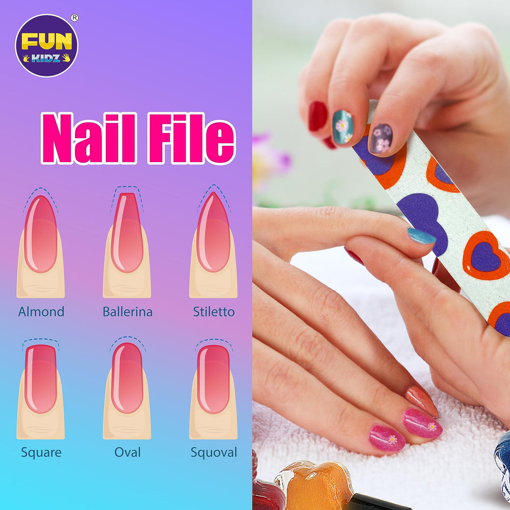 FUN KIDZ nail art accessories bundle for group party activity