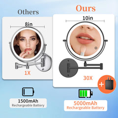 Three-color LED lighting on FUNTOUCH mirror