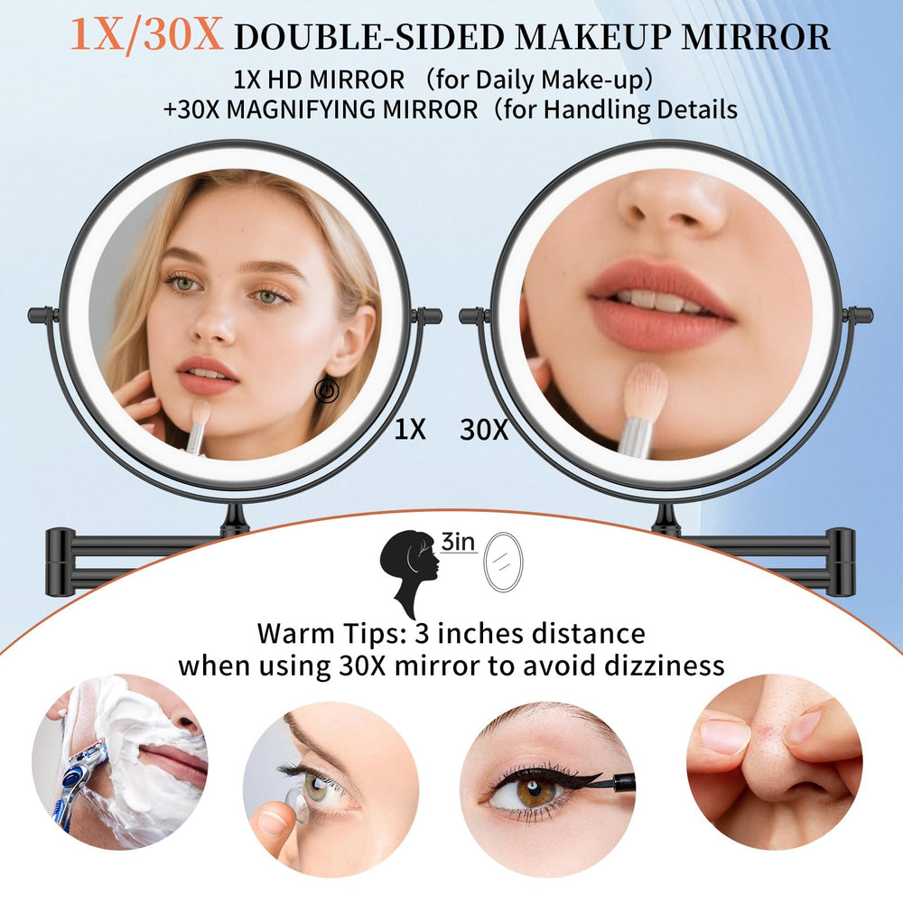 360-degree rotation adjustment on FUNTOUCH mirror