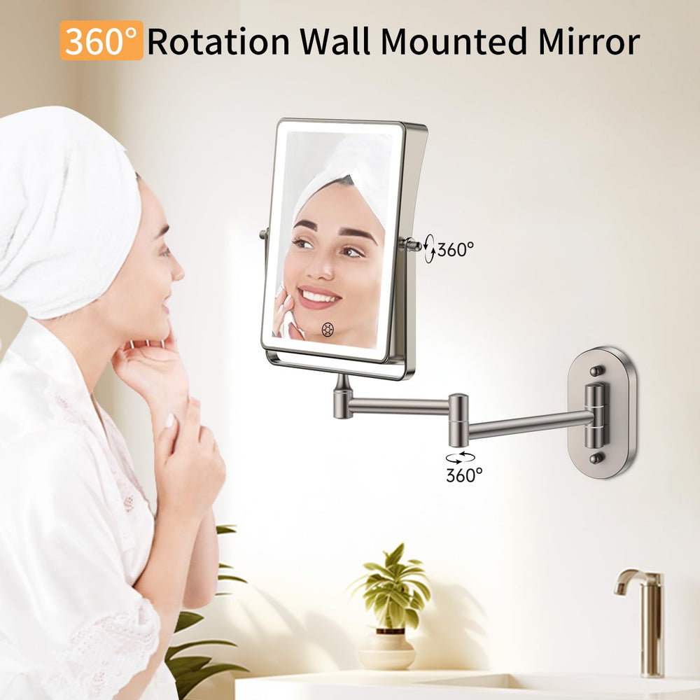 FUNTOUCH wall-mounted mirror suitable for bathrooms, bedrooms, hotels, and spas.