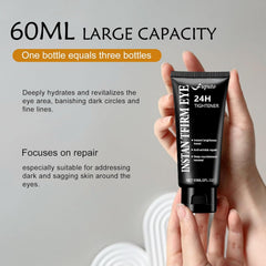 Fuputo Retinol Eye Cream on hand demonstrating easy, non-greasy application.