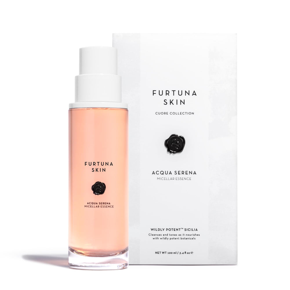 Close-up of organic botanicals in Furtuna Skin Micellar Cleansing Essence Water for hydration