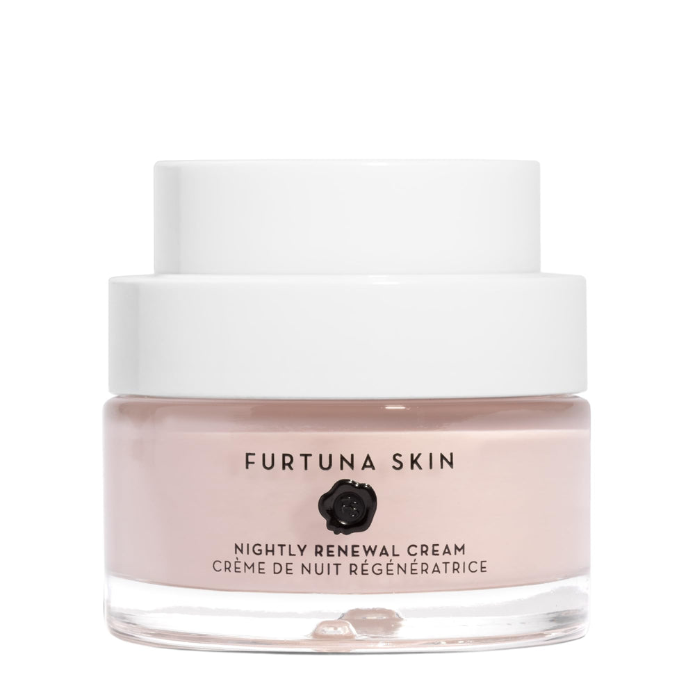 Furtuna Skin Nightly Renewal Cream packaging close-up highlighting premium design