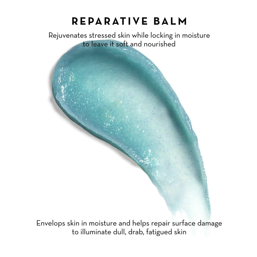 Furtuna Skin Rinascita Olive Replenishing Balm jar close-up reveals rich texture.