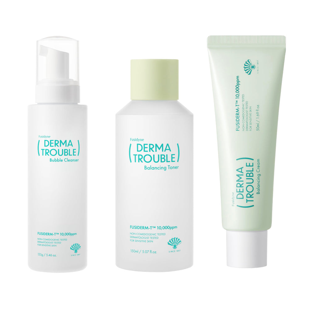 FUSIDYNE Derma Trouble Balancing Toner bottle smooths texture and supports moisture balance.
