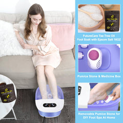 FutureCare 22-rollers visualize ergonomic foot massage for tension relief.