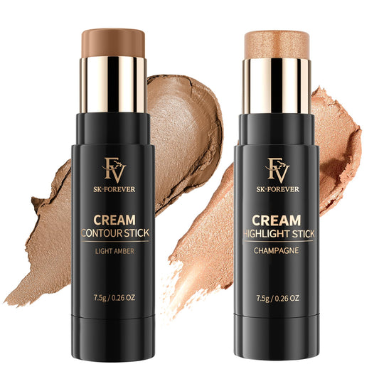 FV contour stick in Light Amber swatch for subtle sculpt and natural definition.