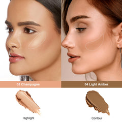 FV contour and highlight duo packaging ideal for gifting.